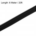 Uxcell Edge Trim Seal Black Pvc Plastic U Channel Protector Fits 3 64 5 20 Feet Length