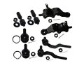 Tie Rod End Kit 8 Piece Compatible With 2000 Toyota Tacoma With Power Steering 