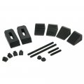 Clamping Kit For 6 Mm T-slot 16 Piece Includes 4 Studs Of Two Different Lengths Step Blocks In Pairs Nuts 2 Flange And Clamps 