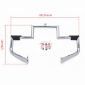 Httmt- Chrome Engine Guard Highway Crash Bar Compatible With Harlei H-d 09-19 Touring Strike 10-11 Flhxxx