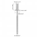 Uxcell Blind Rivets 304 Stainless Steel Pull Core Decoration 3 2mm Diameter 8mm Grip Length Silver Tone 100pcs