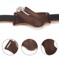 Leather Knife Sheath For Belt Pocket Holder Edc Pocket Organizer Handmade Cross Draw Left Side Carry Open Holster 5 Inch 