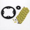 Fits Honda Trx250r 250r 520-92 Yellow Non O Ring Chain Sprocket Black 14 39