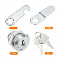 Uxcell Cabinet Drawer Cam Lock 5 8 Cylinder Length Fits Up To 16 Thickness Panel Keyed Different Zinc Alloy Secure File Toolbox