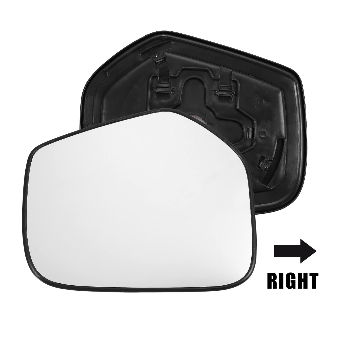 Car Rearview Right Passenger Side Heated Mirror Glass Replacement W Backing Plate For Mitsubishi Triton 2006-2015