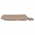 Motoku Pair Left Driver And Right Passenger Side Tan Beige Microfiber Leather Sun Visor Replacement Cover Repair For Ford