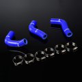 Silicone Radiator Hose Kit For 1994 1997 Mazda Miata Mx5 1 8l Na8c Bpze Blue With Clamps Heavy Duty Nylon Construction