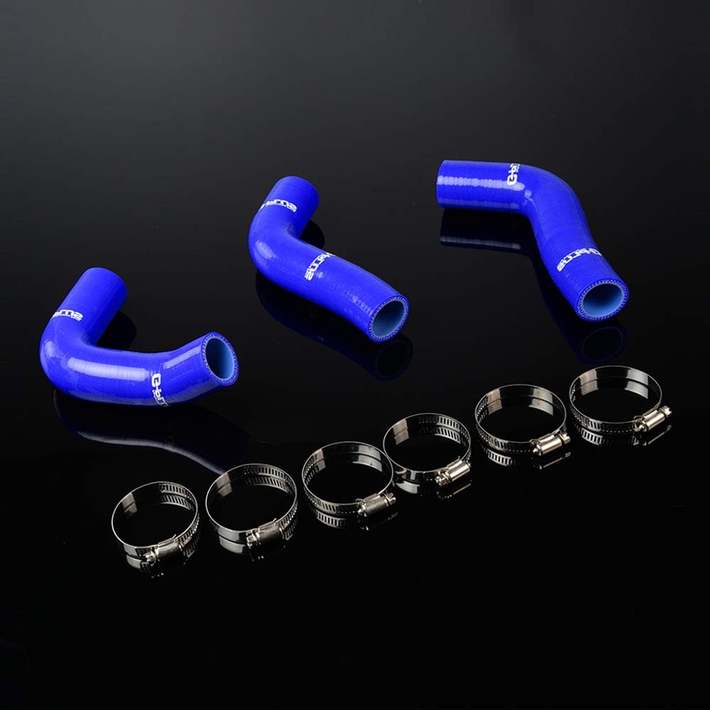 Silicone Radiator Hose Kit For 1994 1997 Mazda Miata Mx5 1 8l Na8c Bpze Blue With Clamps Heavy Duty Nylon Construction