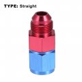 X Autohaux An8 Male To Female With 1 8 Npt Gauge Gage Port Hose Tube Adaptors Fitting For Car Pressure Take Off Blue Red