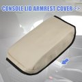 Car Center Console Armrest Cover Protector Neoprene Fabric For Chevy Blazer 2019-2023 Brown