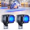 Etzone New Led Forklift Lights Blue Straight Line Safety Light 10w Dc 10-80v Warehouse Hazardous Area Warning 2 Pack 