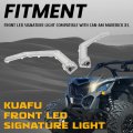 Front Signature Light For 2017-2023 Can-am Maverick X3 Replacement 710004994 710004995 Led Turn Signal Assembly