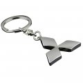 Gddcc Car Logo Key Chain Rings For Man And Women Chrome Plated Fit Mitsubishi 