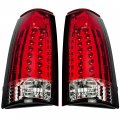 Hecasa Led Tail Lights Compatible With 1988-2000 Chevy Silverado Gmc Suburban Tahoe Sierra C K 1500 2500 3500 W O Bulbs Red