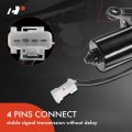 A-premium Front Windshield Wiper Motor Compatible With Saab 9-3 2003 2004 2005 4-pin Replace 12805859