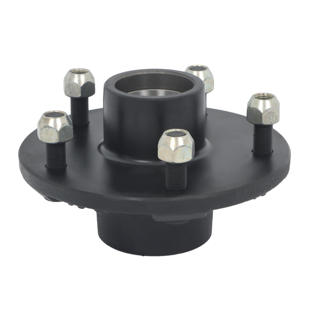 5 Hole 5in Trailer Hub Kit With 1 2in Stud Replacement For 3500 Lb 84 Spindle Includes L68149 And L44649 Bearings Oil Seal