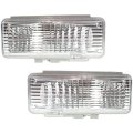 Turn Signal Light For Gmc Sonoma 1994 1995 1996 1997 Driver And Passenger Side Pair Clear Lens Gm2520126 Gm2521126 