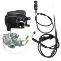 Yongyao Carburetor Carby Air Filter Throttle Choke Cable For Yamaha Peewee Yzinger Pw50 