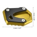 Motorcycle Kickstand Side Stand Plate Pad Aluminum Alloy Gold Tone For Honda Monkey 125 2018-2023