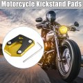 Motorcycle Kickstand Side Stand Plate Pad Aluminum Alloy Gold Tone For Honda Monkey 125 2018-2023