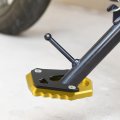 Motorcycle Kickstand Side Stand Plate Pad Aluminum Alloy Gold Tone For Honda Monkey 125 2018-2023