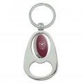 Graphics More Missouri State University Bears Logo Keychain Chrome Metal Spinning Oval Bottle Opener