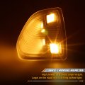 Hercoo Led Side Mirror Turn Signal Light Left And Right Lamps Clear Cover Lens For 68302828aa 68302829aa Compatible With