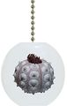 Sea Urchin Seashell Solid Ceramic Fan Pull 