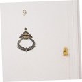 Hemoton Retro Door Knocker Decorative Mirror Tiles Aluminum Alloy Vent Grate Metal Household Handle Pulls Cylinder Spotlight