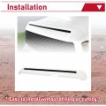 Hecasa White Painted Hood Molding Trim Compatible With 2014-2021 Toyota Tundra Engine Bulge Grille Scoop