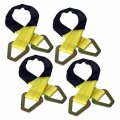 4 Pack Axle Straps 36 In X 2 10000 Pound Break Strength Car Towing Tie Down Accessories With Protective Sleeve And D Rings 
