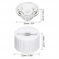 Uxcell 10 Pcs 20mm Led Lens 15 Degree With White Holder For 1w 3w High Power Light