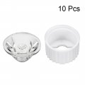 Uxcell 10 Pcs 20mm Led Lens 15 Degree With White Holder For 1w 3w High Power Light