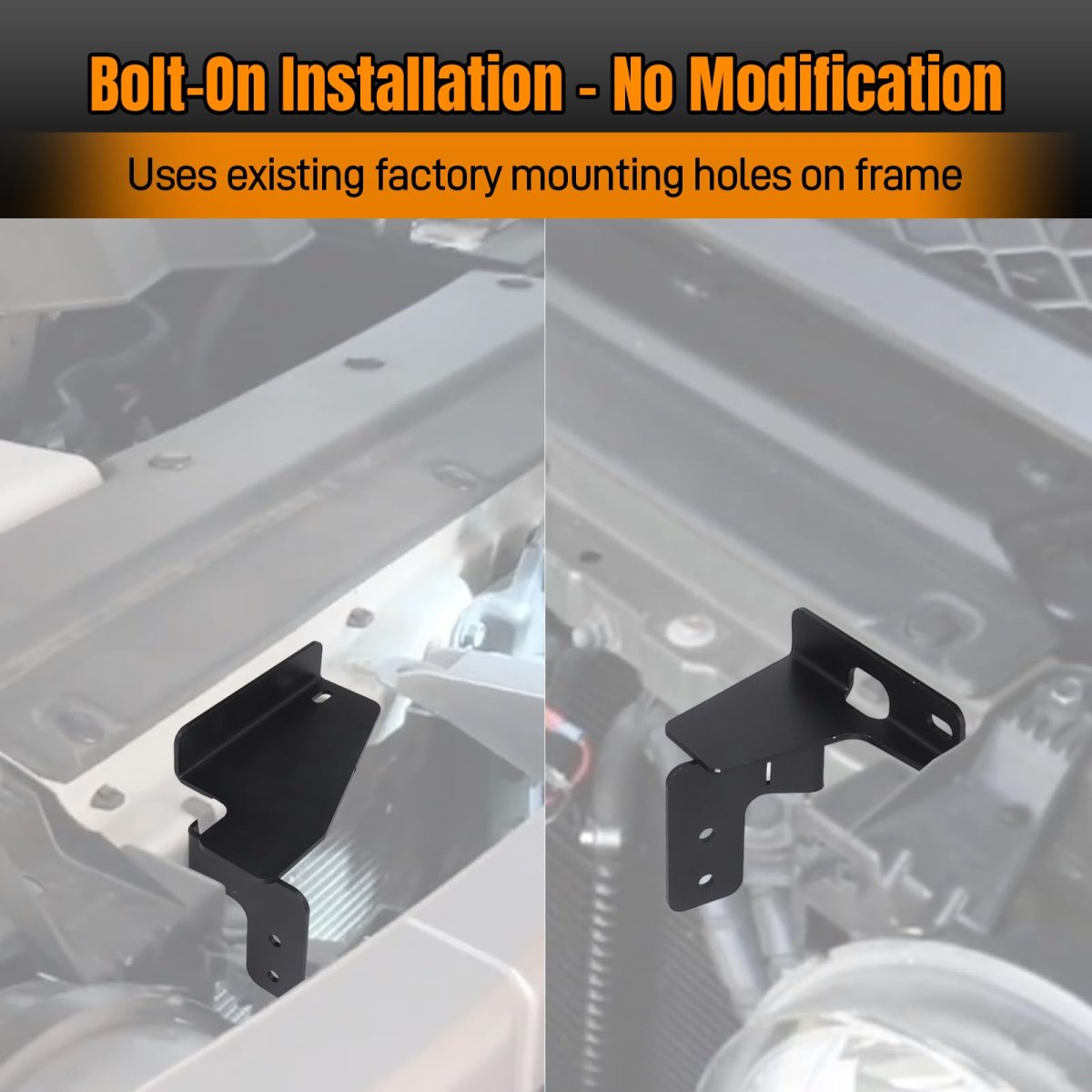 Brush Guard Mounting Brackets For Toyota Fj Cruiser 2007 2014 Complete Set With Hardware Replaces Part Numbers 52535 35010 And
