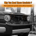 Brush Guard Mounting Brackets For Toyota Fj Cruiser 2007 2014 Complete Set With Hardware Replaces Part Numbers 52535 35010 And