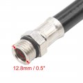 Uxcell Flexible Clip On Air Tyre Tire Chuck Inflator Rubber Hose For Car Motorcycle