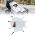 Dream Apparel Motorcycle Seat Cover Sun Shade Waterproof Outdoor Rain Dust Protection Universal Fit Heavy Duty Windproof 