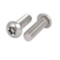 Uxcell M8x25mm 304 Stainless Steel Button Head Torx Security Machine Screws 10pcs
