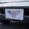 Graphics More Wonder Woman Usa American Flag Logo Novelty Metal Vanity Tag License Plate