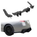 Rear Bumper Diffuser For 2015-2021 Subaru Wrx Sti Black Lip Spats Winglet Splitter Aprons Center Side 