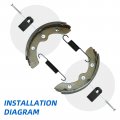 Brake Shoes Springs Kits 1018232-01 For Club Car Ds 1995-up Precedent 2004-up Yamaha G1 G2 G3 G5 G8 G9 G11 E-z-go Gas Electric