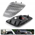 2pcs Led Amber Side Marker Lights For Jeep Wrangler Tj 1997-2006 Front Turn Signal Light Replace Oem Sidemarker Lamp Clear Lens