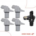 A-premium 5-pc Engine Camshaft Crankshaft Position Sensor Compatible With Bmw F10 Series M5 2007-2010 F12 M6 2006-2010 5 0l