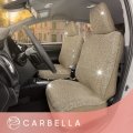 Carbella Sequin Tweed Bling Seat Covers 2 Pack Black For Cars With Shiny Detail Cute Automotive Interior Protectors Trucks Van