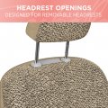 Carbella Sequin Tweed Bling Seat Covers 2 Pack Black For Cars With Shiny Detail Cute Automotive Interior Protectors Trucks Van
