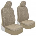 Carbella Sequin Tweed Bling Seat Covers 2 Pack Black For Cars With Shiny Detail Cute Automotive Interior Protectors Trucks Van 