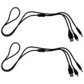 24 New Set Of 2 2 In 1 Usb Charging Data Cable Fit For Psp 1000 2000 3000 By Goodicare
