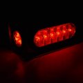 Led Trailer Steel Box Kit For Truck W 6 Oval Tail Light 2 Marker Lamp Cleara Lens