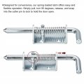 Uxcell Barrel Bolt Latch 2pcs 10x135mm Carbon Steel Galvanized Spring Loaded Gate Pin Sliding Door Lock For Trailer Doors