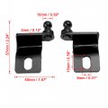 X Autohaux 2 Pair 10mm Car Ball Studs Mounting Brackets Black For Gas Struts Shocks